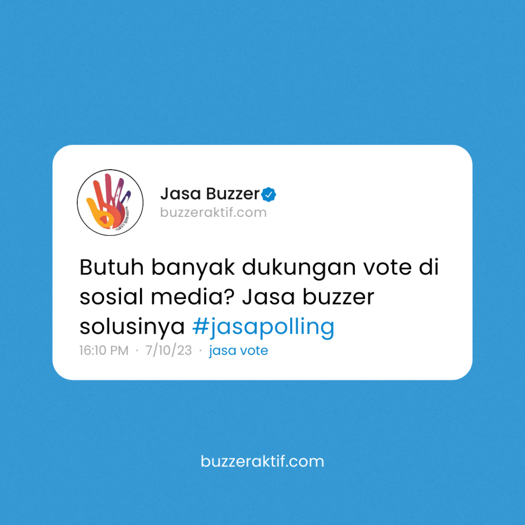 jasa polling buzzer twitter